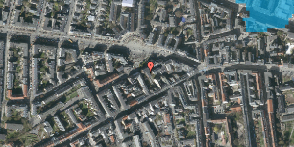 Oversvømmelsesrisiko fra vandløb på Frederiksberg Allé 13B, st. , 1621 København V