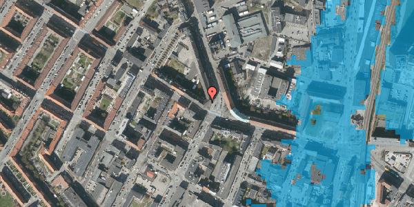 Oversvømmelsesrisiko fra vandløb på Frederiksborgvej 1A, 4. tv, 2400 København NV