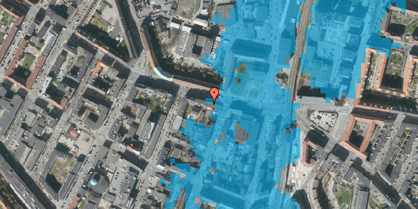 Oversvømmelsesrisiko fra vandløb på Frederikssundsvej 13, 1. , 2400 København NV