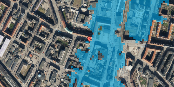 Oversvømmelsesrisiko fra vandløb på Frederikssundsvej 13, 2. th, 2400 København NV