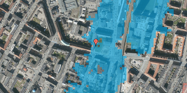 Oversvømmelsesrisiko fra vandløb på Frederikssundsvej 14B, 3. th, 2400 København NV