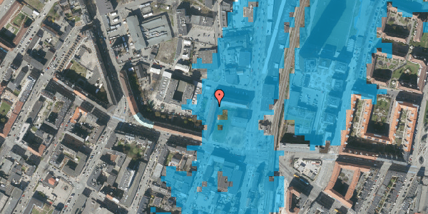 Oversvømmelsesrisiko fra vandløb på Frederikssundsvej 14E, st. th, 2400 København NV
