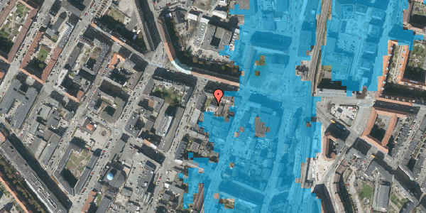 Oversvømmelsesrisiko fra vandløb på Frederikssundsvej 15A, 1. th, 2400 København NV