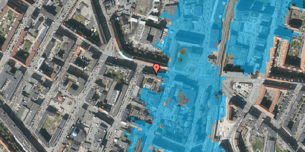 Oversvømmelsesrisiko fra vandløb på Frederikssundsvej 15, 4. th, 2400 København NV