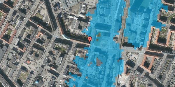 Oversvømmelsesrisiko fra vandløb på Frederikssundsvej 16, 3. th, 2400 København NV