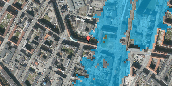 Oversvømmelsesrisiko fra vandløb på Frederikssundsvej 20, 1. th, 2400 København NV