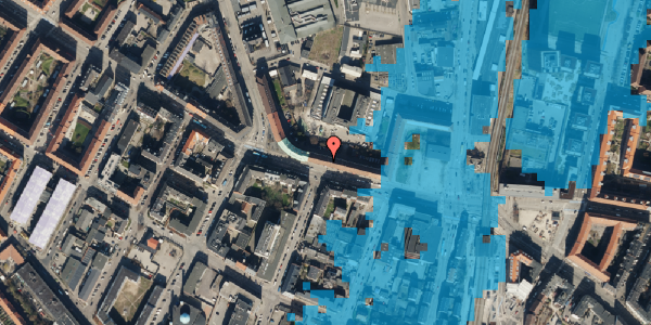 Oversvømmelsesrisiko fra vandløb på Frederikssundsvej 22, 2. th, 2400 København NV