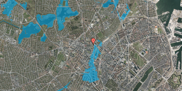 Oversvømmelsesrisiko fra vandløb på Frimestervej 7, st. th, 2400 København NV