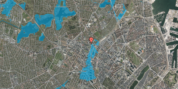 Oversvømmelsesrisiko fra vandløb på Frimestervej 10, 3. tv, 2400 København NV