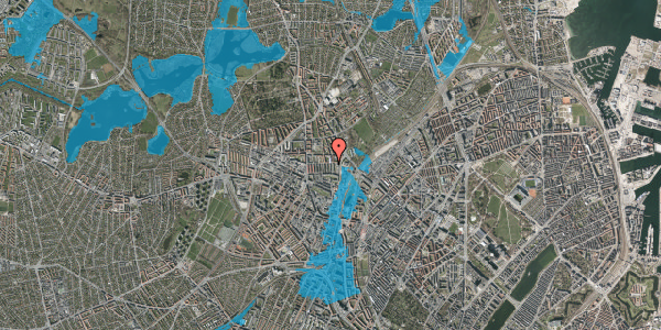 Oversvømmelsesrisiko fra vandløb på Frimestervej 13, 3. th, 2400 København NV