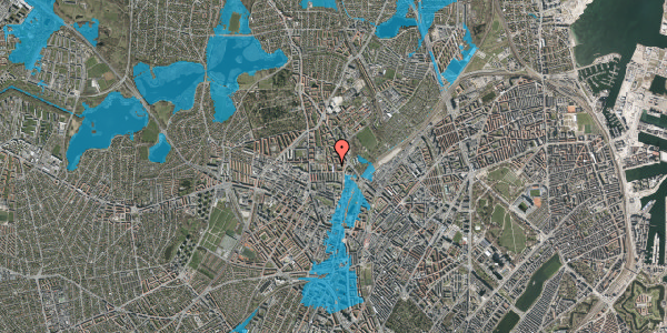 Oversvømmelsesrisiko fra vandløb på Frimestervej 27, st. th, 2400 København NV