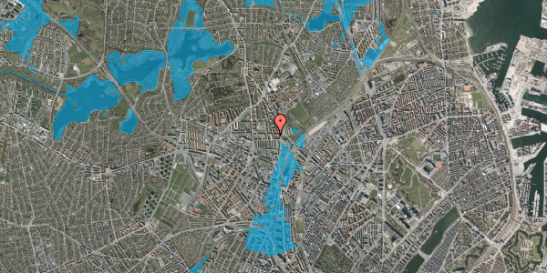 Oversvømmelsesrisiko fra vandløb på Frimestervej 28, 2. th, 2400 København NV