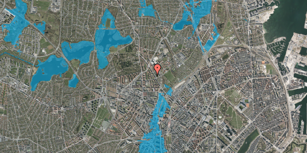 Oversvømmelsesrisiko fra vandløb på Fuglefængervej 1, 4. tv, 2400 København NV