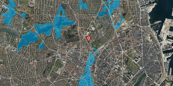 Oversvømmelsesrisiko fra vandløb på Fuglefængervej 3, 1. tv, 2400 København NV