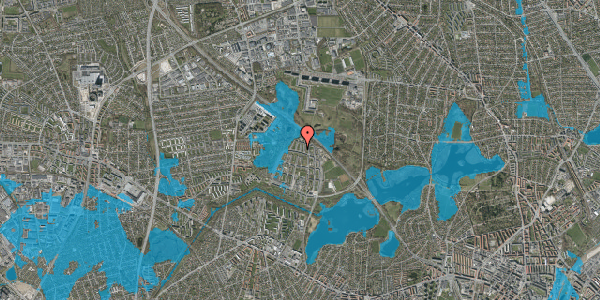 Oversvømmelsesrisiko fra vandløb på Fuglegavl 1, st. th, 2700 Brønshøj