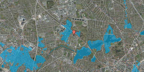 Oversvømmelsesrisiko fra vandløb på Fuglegavl 3, st. tv, 2700 Brønshøj