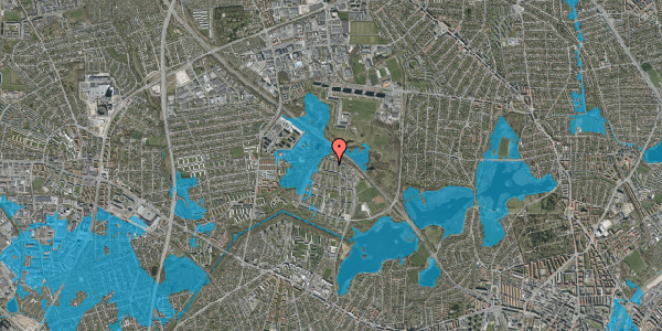 Oversvømmelsesrisiko fra vandløb på Fuglegavl 7, 1. th, 2700 Brønshøj