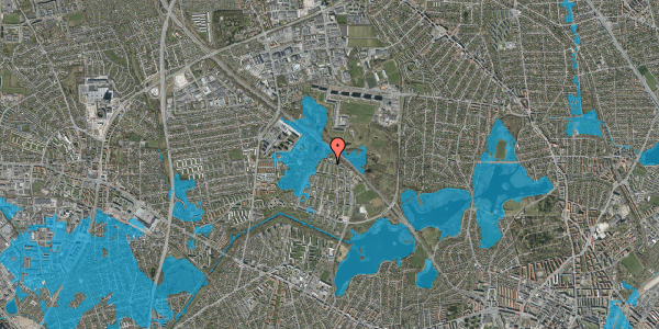 Oversvømmelsesrisiko fra vandløb på Fuglegavl 13, 2. tv, 2700 Brønshøj