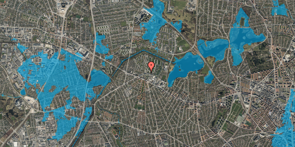 Oversvømmelsesrisiko fra vandløb på Gadelandet 2B, 1. th, 2700 Brønshøj