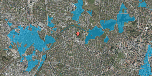 Oversvømmelsesrisiko fra vandløb på Gadelandet 10A, 2. th, 2700 Brønshøj
