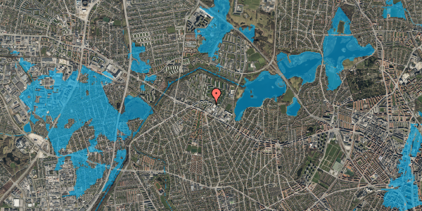 Oversvømmelsesrisiko fra vandløb på Gadelandet 10G, 2. tv, 2700 Brønshøj