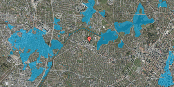 Oversvømmelsesrisiko fra vandløb på Gadelandet 10G, 3. th, 2700 Brønshøj