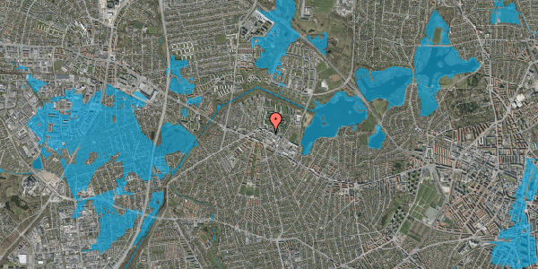 Oversvømmelsesrisiko fra vandløb på Gadelandet 12, 3. 1, 2700 Brønshøj