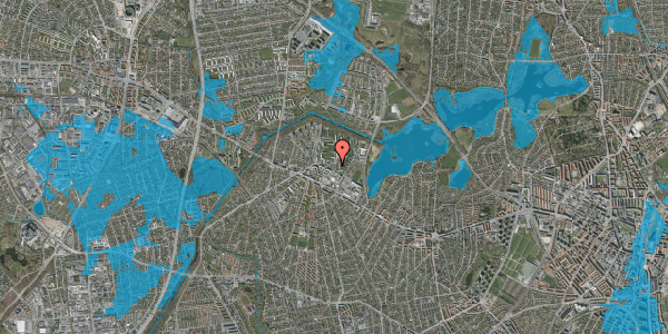 Oversvømmelsesrisiko fra vandløb på Gadelandet 13, 2700 Brønshøj
