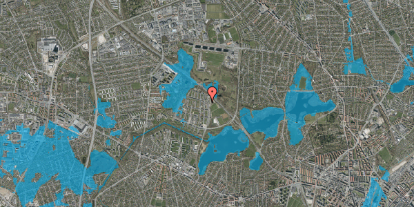 Oversvømmelsesrisiko fra vandløb på Gavlhusvej 1, 1. tv, 2700 Brønshøj