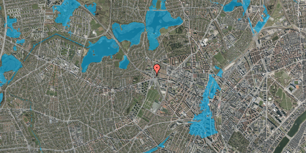 Oversvømmelsesrisiko fra vandløb på Gemmet 1, 3. tv, 2400 København NV