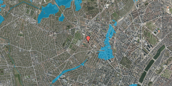 Oversvømmelsesrisiko fra vandløb på Genforeningspladsen 26, 2. tv, 2400 København NV