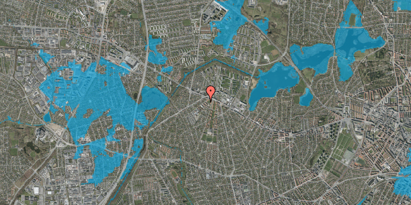 Oversvømmelsesrisiko fra vandløb på Gerlevvej 15, 1. th, 2700 Brønshøj