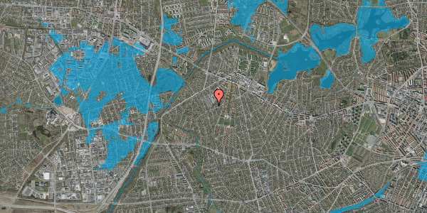 Oversvømmelsesrisiko fra vandløb på Gislingevej 3, 2700 Brønshøj