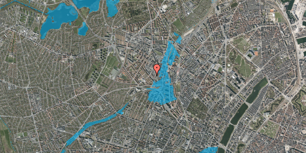 Oversvømmelsesrisiko fra vandløb på Glentevej 42, 1. th, 2400 København NV
