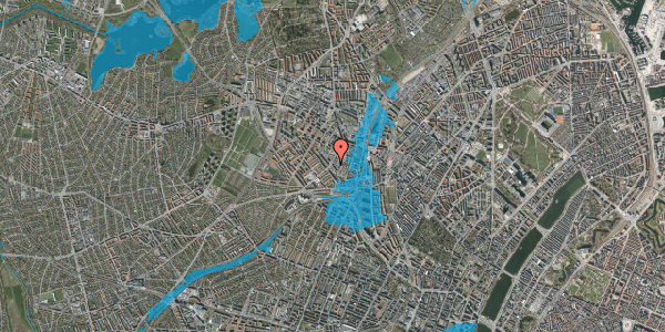 Oversvømmelsesrisiko fra vandløb på Glentevej 52, 1. tv, 2400 København NV