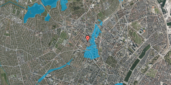 Oversvømmelsesrisiko fra vandløb på Glentevej 54, st. , 2400 København NV