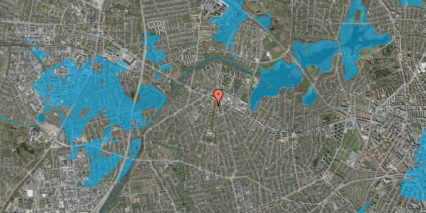Oversvømmelsesrisiko fra vandløb på Glumsøvej 17, 1. mf, 2700 Brønshøj