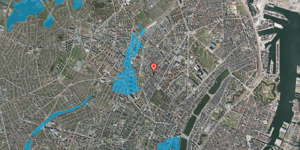 Oversvømmelsesrisiko fra vandløb på Gormsgade 2A, st. 1, 2200 København N