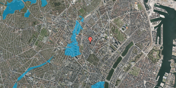 Oversvømmelsesrisiko fra vandløb på Gormsgade 8, 1. 35, 2200 København N