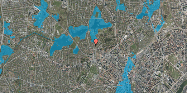 Oversvømmelsesrisiko fra vandløb på Granlien 1, 1. , 2400 København NV