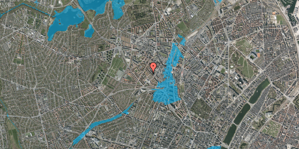 Oversvømmelsesrisiko fra vandløb på Gransangervej 27, st. th, 2400 København NV