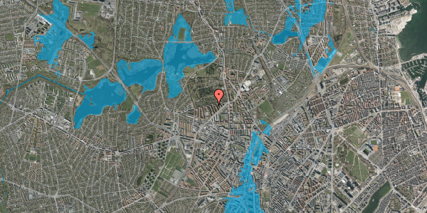 Oversvømmelsesrisiko fra vandløb på Gravervænget 22, 3. , 2400 København NV