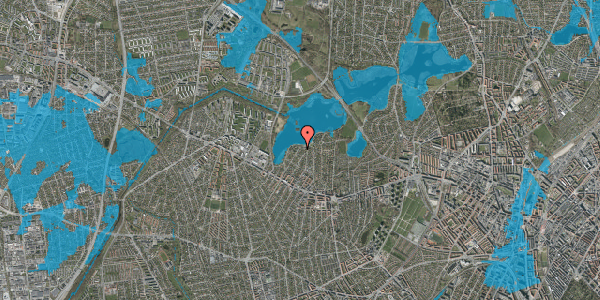 Oversvømmelsesrisiko fra vandløb på Gråbynkevej 34, 2700 Brønshøj