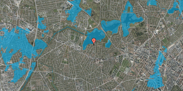 Oversvømmelsesrisiko fra vandløb på Gråbynkevej 36, 2700 Brønshøj