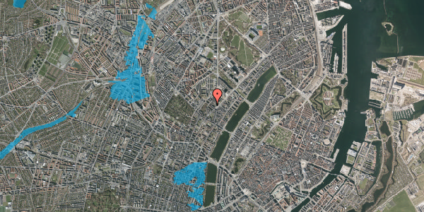 Oversvømmelsesrisiko fra vandløb på Guldbergsgade 6, 2. th, 2200 København N