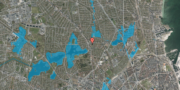 Oversvømmelsesrisiko fra vandløb på Guldstjernevej 6, kl. tv, 2400 København NV