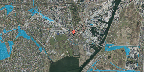 Oversvømmelsesrisiko fra vandløb på Hammelstrupvej 15, 3. tv, 2450 København SV