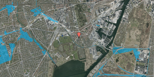 Oversvømmelsesrisiko fra vandløb på Hammelstrupvej 19, 3. th, 2450 København SV