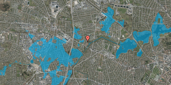 Oversvømmelsesrisiko fra vandløb på Hampeland 7, 2700 Brønshøj