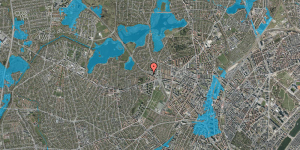 Oversvømmelsesrisiko fra vandløb på Hareskovvej 27, 2. tv, 2700 Brønshøj